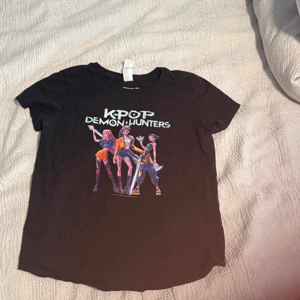Netflix Black KPOP Demon Hunters Kids Tee